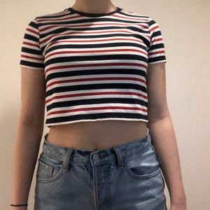 Brandy Melville Striped Crop top